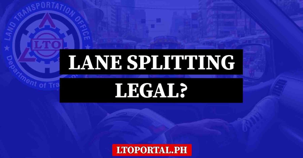 Is Lane Splitting Legal in the Philippines?